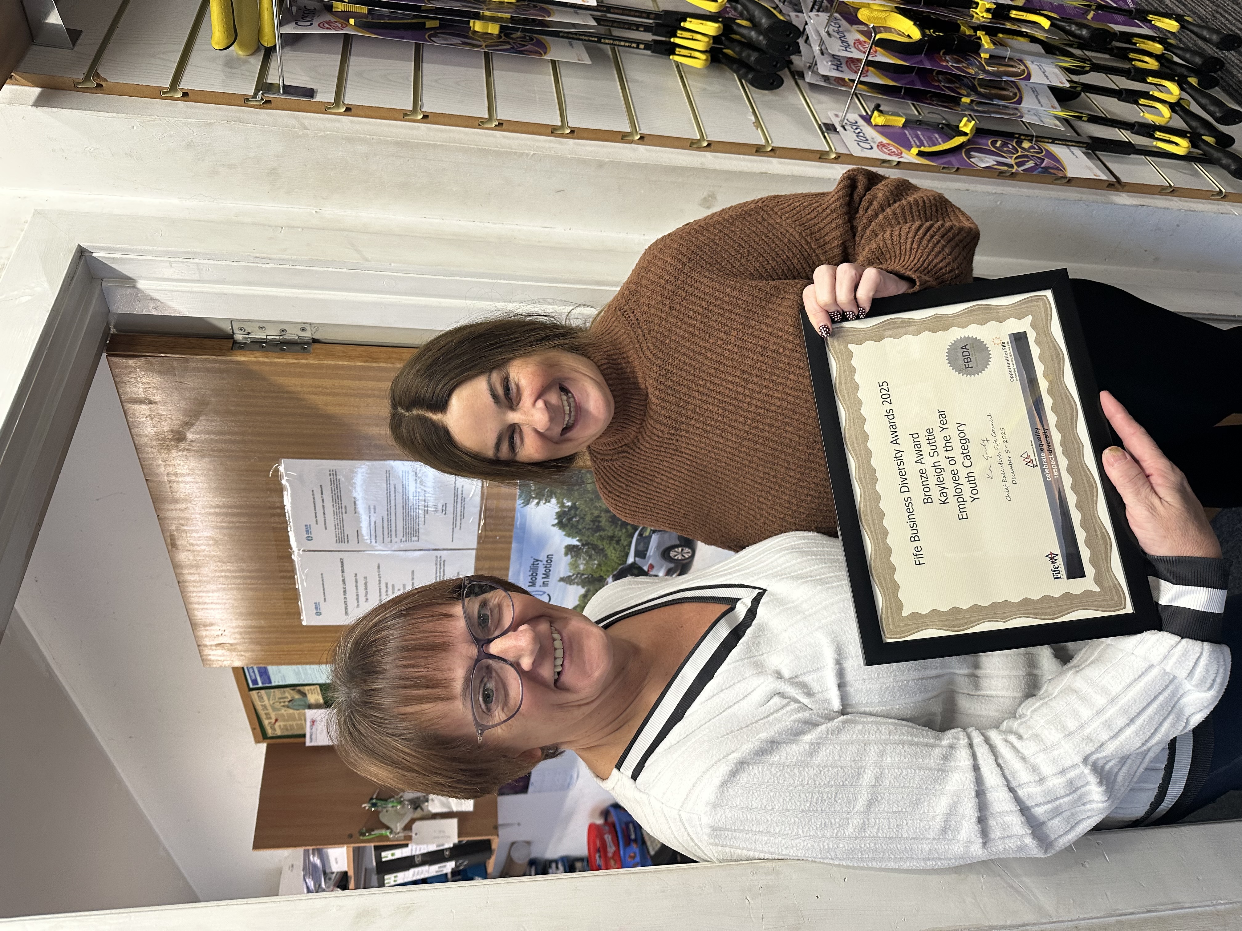 Kayleigh overcomes barriers to win FBDA Award 2025 Image